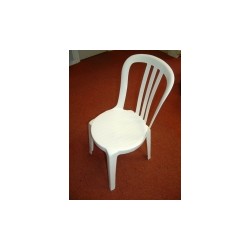 chaise miami pvc blanc